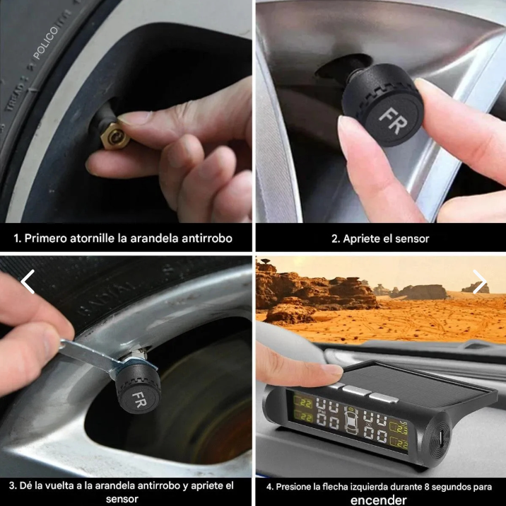 Sensor Presion de Neumaticos TPMS Solar