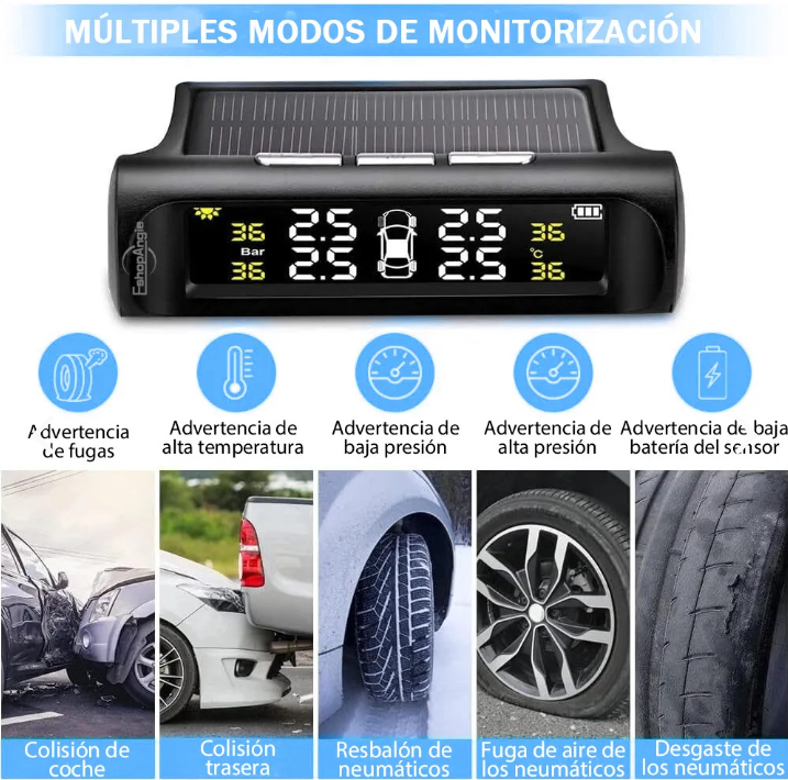Sensor Presion de Neumaticos TPMS Solar