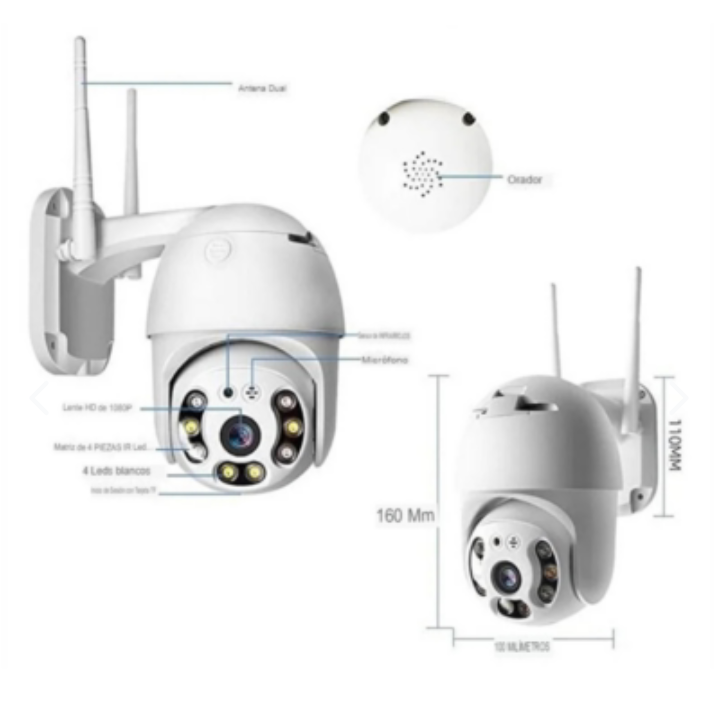 Cámara Exterior IP WIFI 1080 Robótica