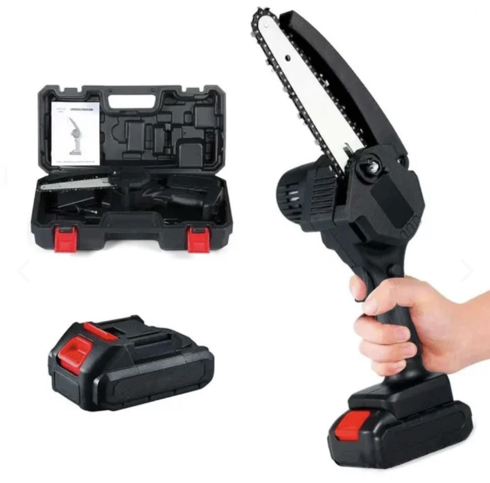 Mini sierra inalámbrica +llave de tubo